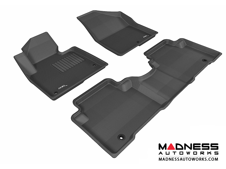 Hyundai Santa Fe Sport Floor Mats (Set of 3) - Black by 3D MAXpider